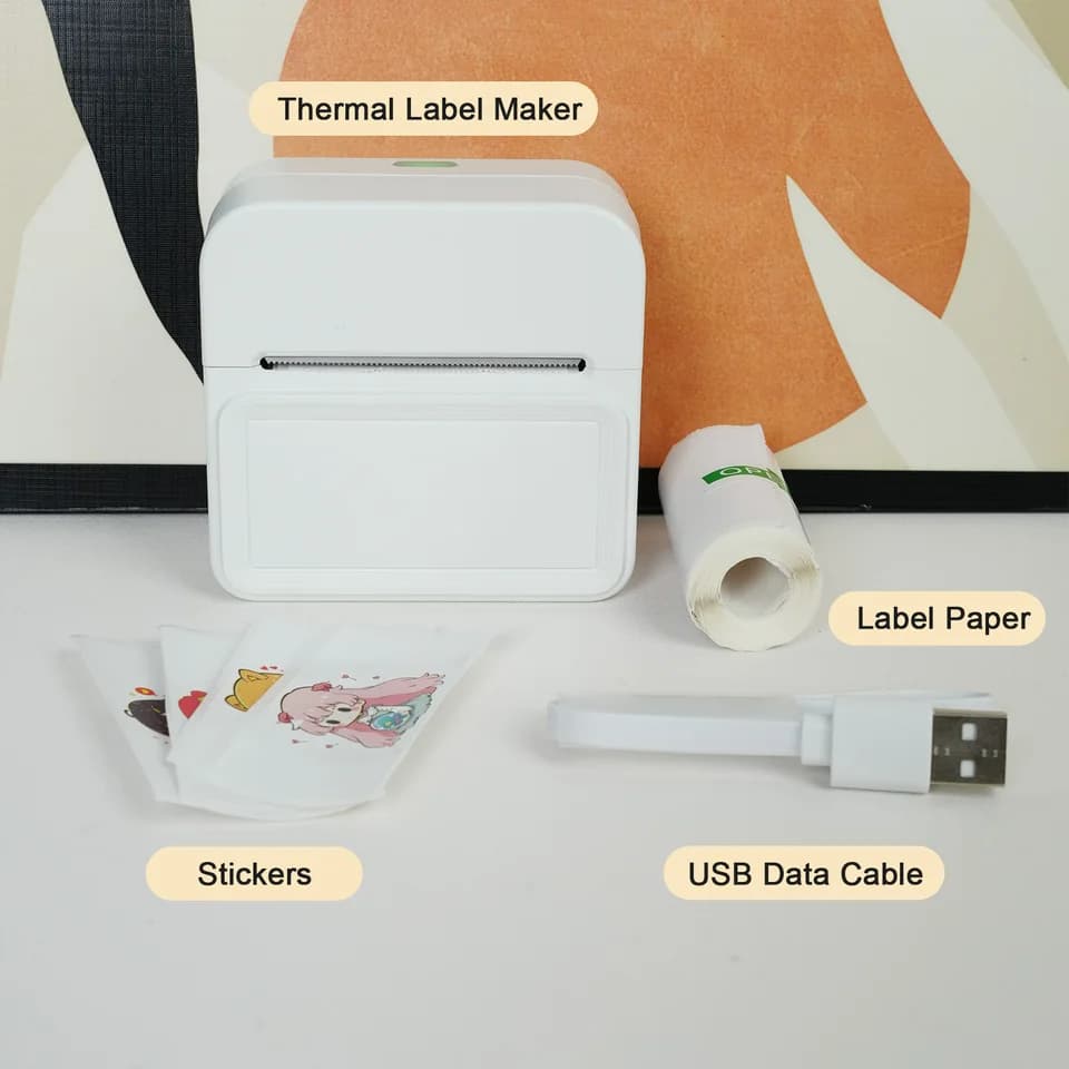 Label Printer | Portable Bluetooth Thermal | Home & Office Use - Thumbnail 5