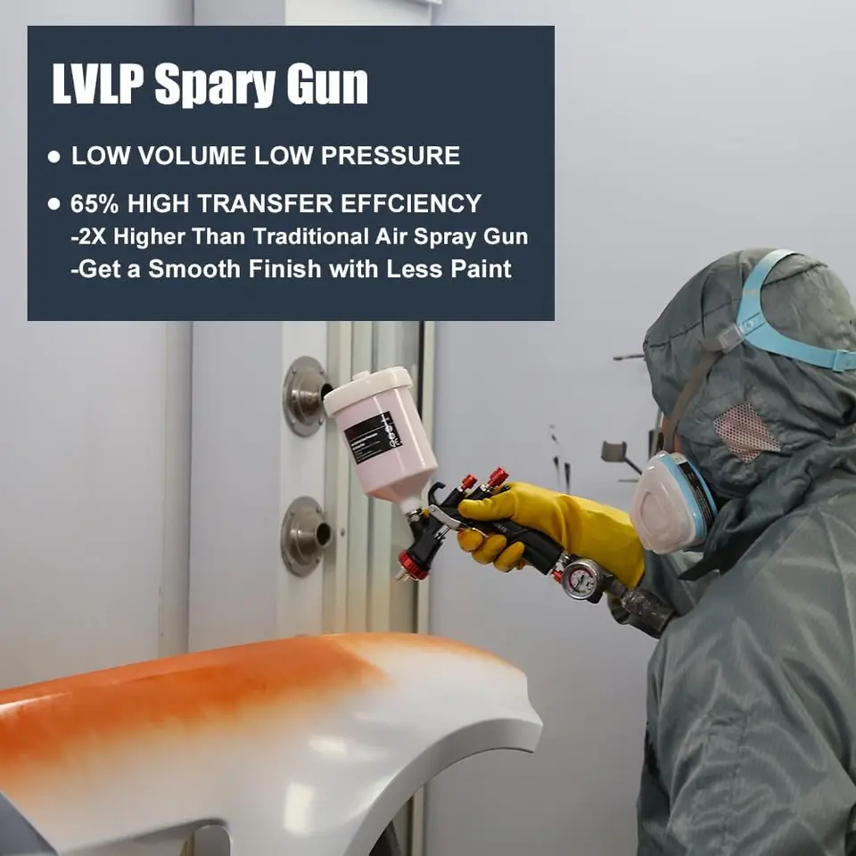 AEROPRO A610 LVLP Paint Sprayer Kit | 1.3-2.0mm Nozzles | Car & Industrial Use - Thumbnail 4