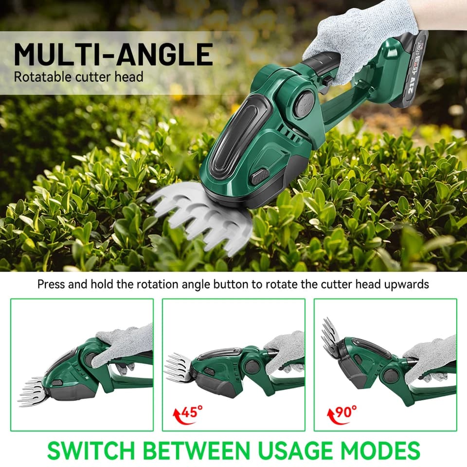 Cordless Hedge Trimmer | 2-in-1 Electric Power Tool | For Makita Battery - Thumbnail 5