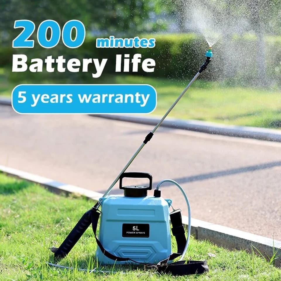 5L Backpack Electric Sprayer | 3 Modes for Garden & Lawn | Rechargeable - Thumbnail 4