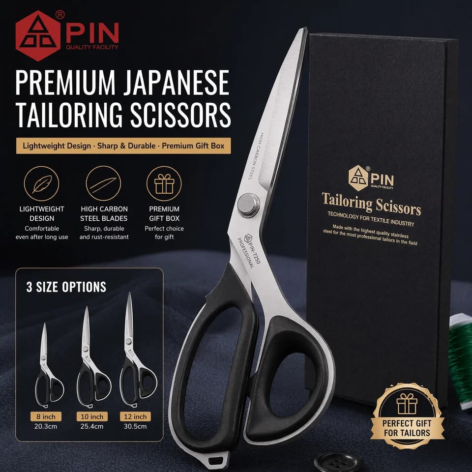 Heavy Duty Sheep Shears | Industrial Fabric Scissors | Denim & Leather Tailoring - Thumbnail 3