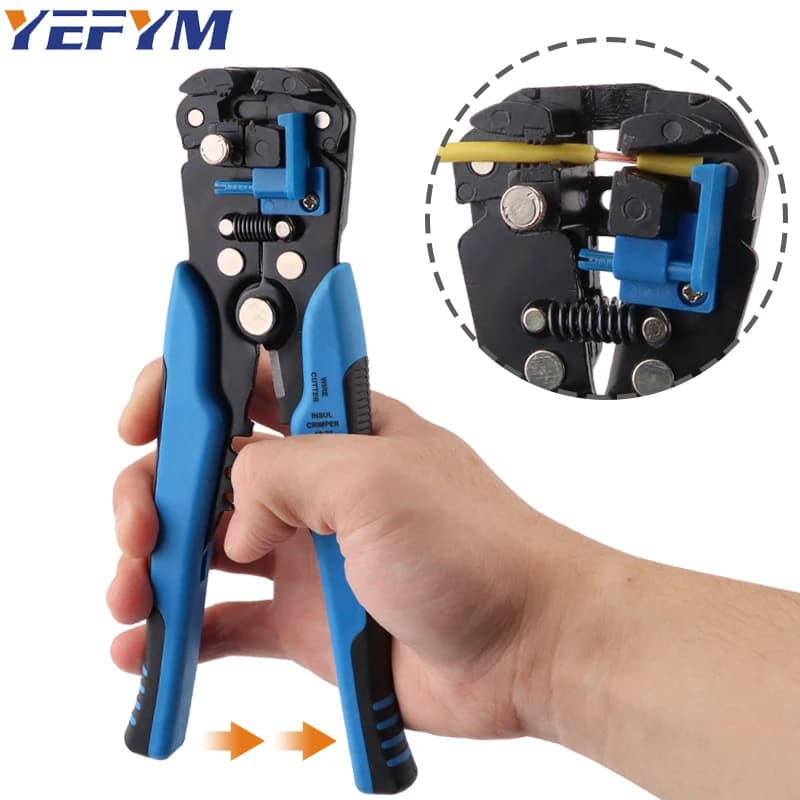 Automatic Wire Stripper 24-10 AWG | 3-in-1 Tool for Cutting & Crimping | 0.2-6mm² Capacity - Thumbnail 2
