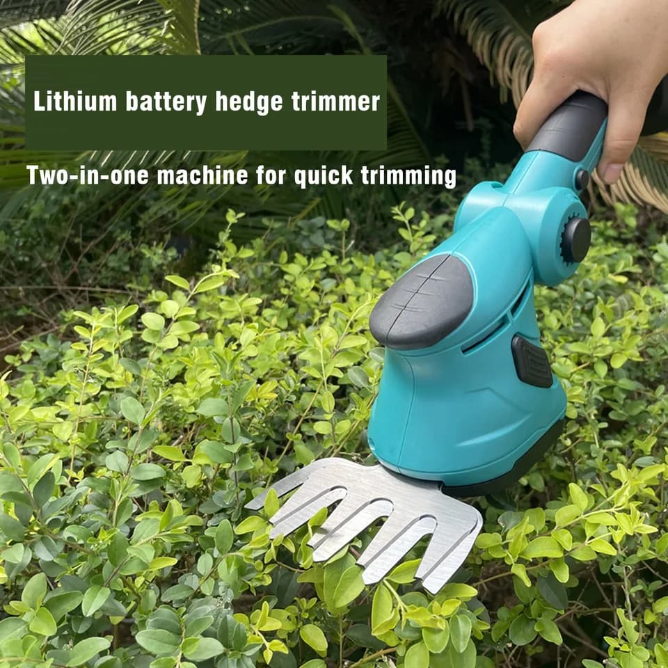 Cordless Hedge Trimmer | 18V Battery Compatible | Garden Shrub Pruning Tool - Thumbnail 3