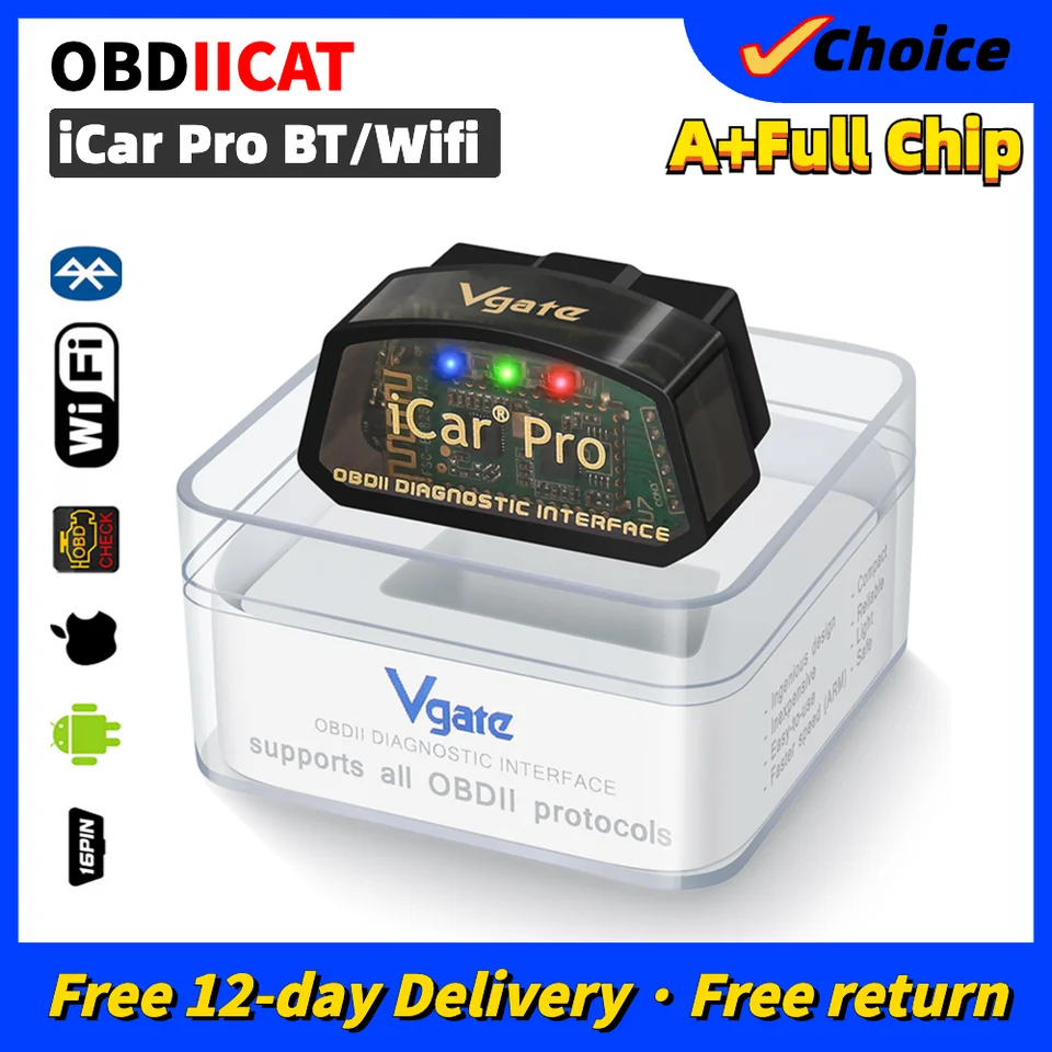 Vgate iCar Pro OBD2 Scanner | Bluetooth 3.0/4.0/Wi-Fi | Car Diagnostics Tool - Thumbnail 3