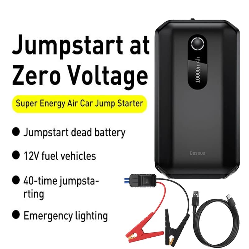 Car Starter Aid | 1000A Peak Jump Starter | 10000mAh Power Bank - Thumbnail 6