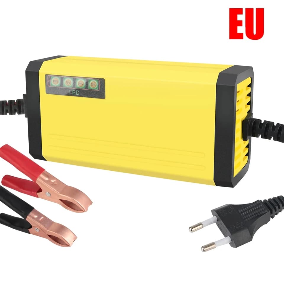 12V Car Battery Charger | 2A Pulse Repair for Moto & Truck | LED Display - Thumbnail 4