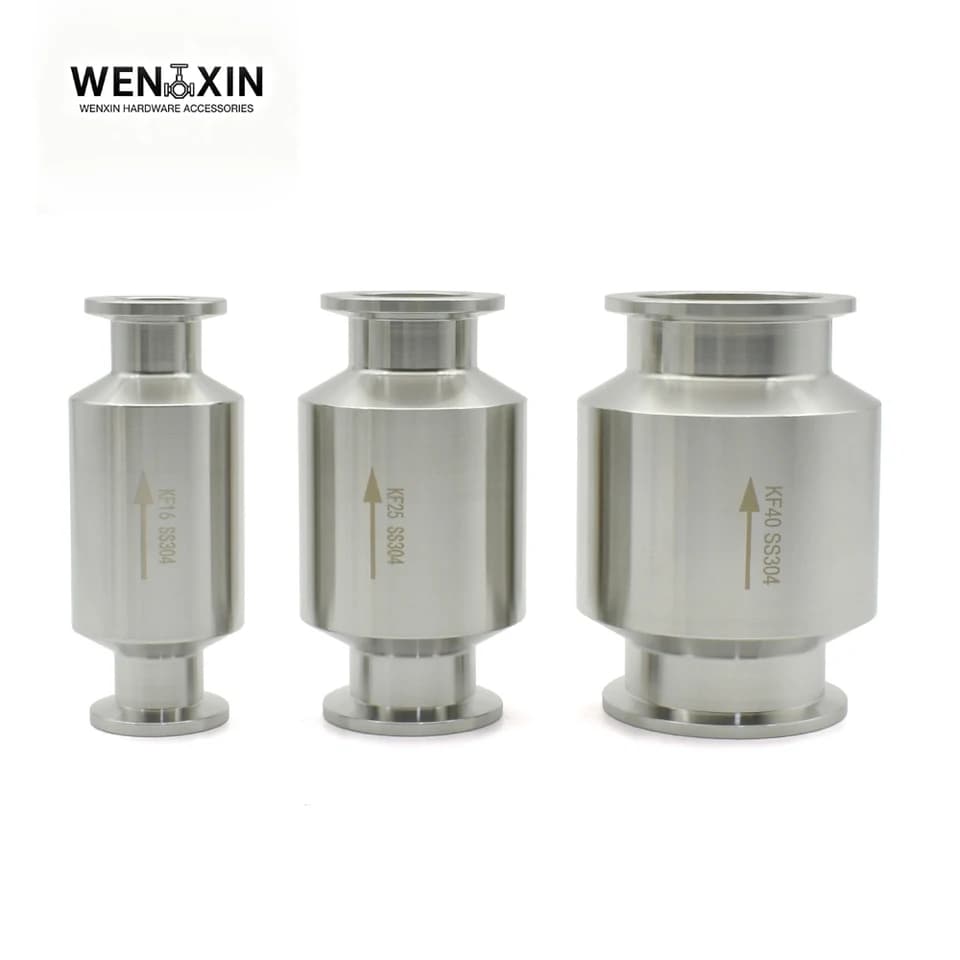 KF16-KF50 Stainless Steel Vacuum Pump Gate Valve | Non-Return Exhaust Valve - Thumbnail 2