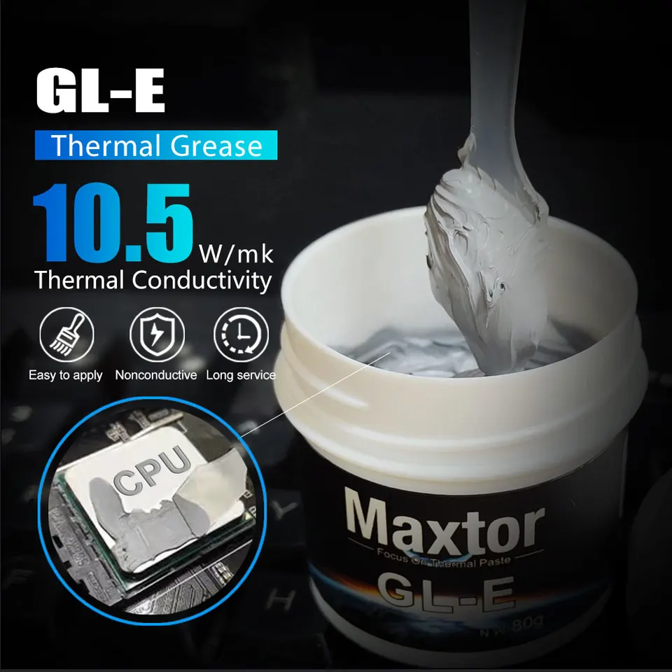 Maxtor GLE Thermal Base Layer | 10.5W/mK High Performance | CPU/GPU Heat Sink Paste - Thumbnail 3