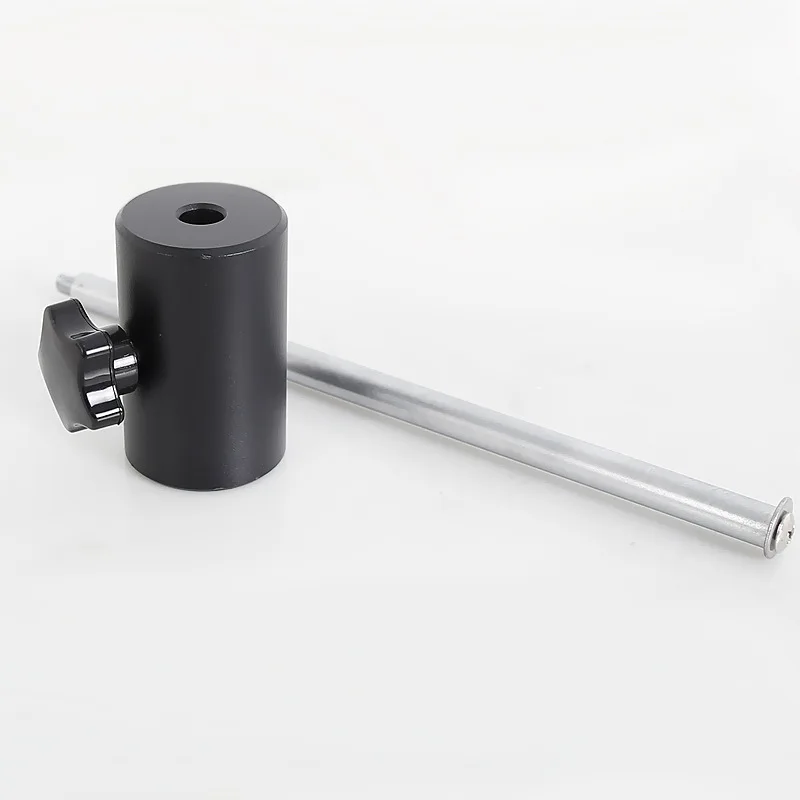 Counterweight extension rod with M8/M12 threads for Sky-Watcher AZ-GTI telescope mounts, includes hammer and screws for balance adjustment.