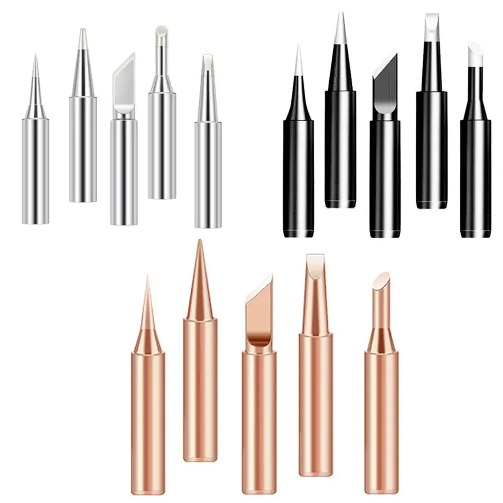 Soldering Iron Tips | 900M Series, Copper Core | 5-Piece Set for 936 Stations - Professional Grade Tool