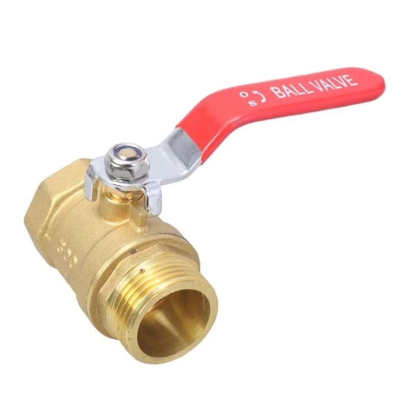 Brass Gate Valve Valves | 1" Male/Female Thread | Water Pipe Fitting - Thumbnail 4