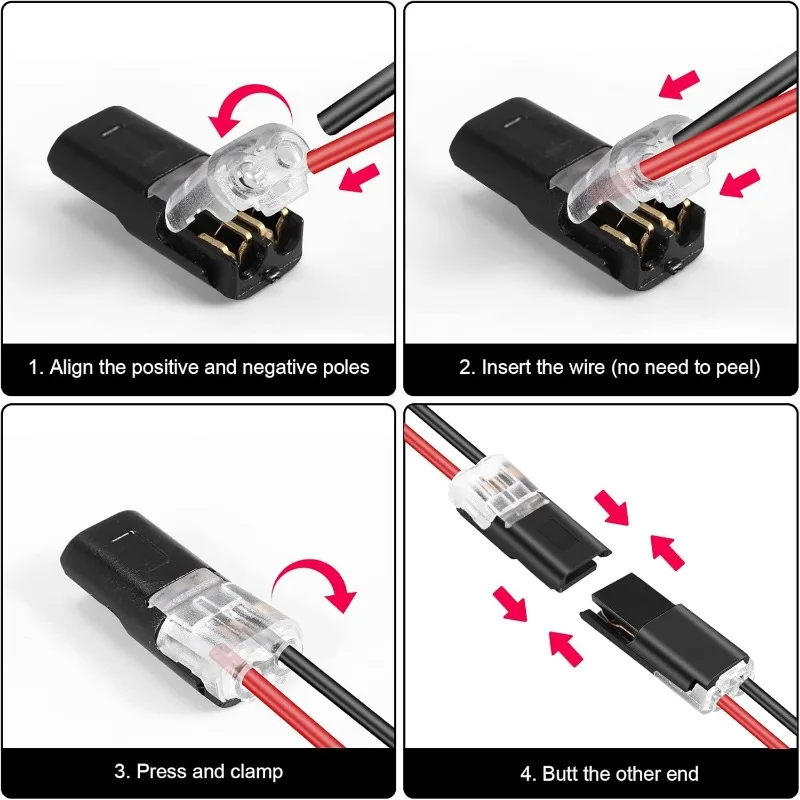 Flexible Pan Connector | Quick Splice Crimp Terminal | Double-Wire Plug-In - Thumbnail 4
