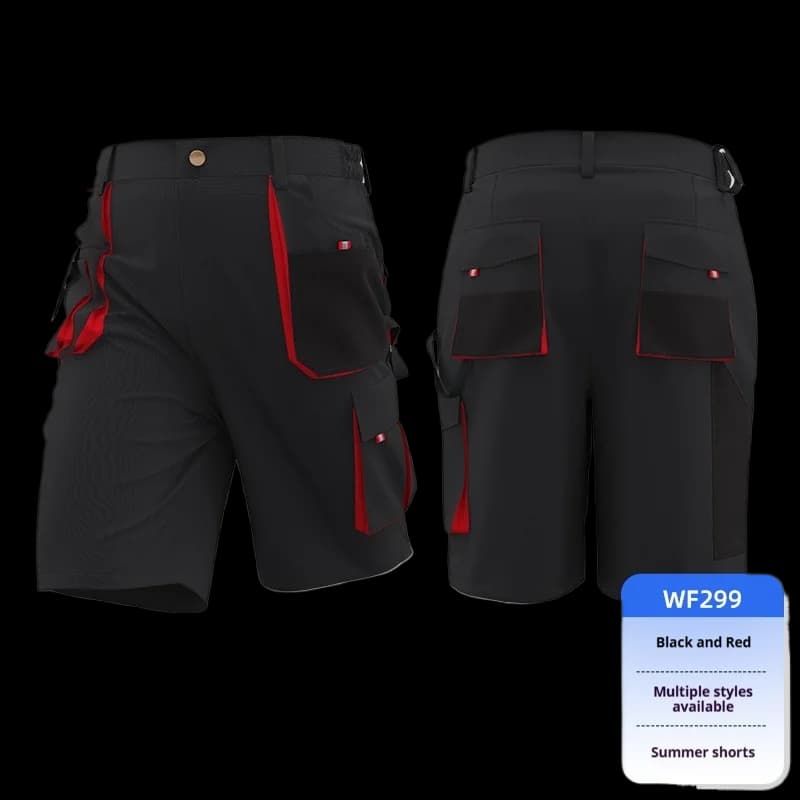 Men's Work Shorts | Multi-Pocket Cargo | Durable Summer Wear - Thumbnail 2