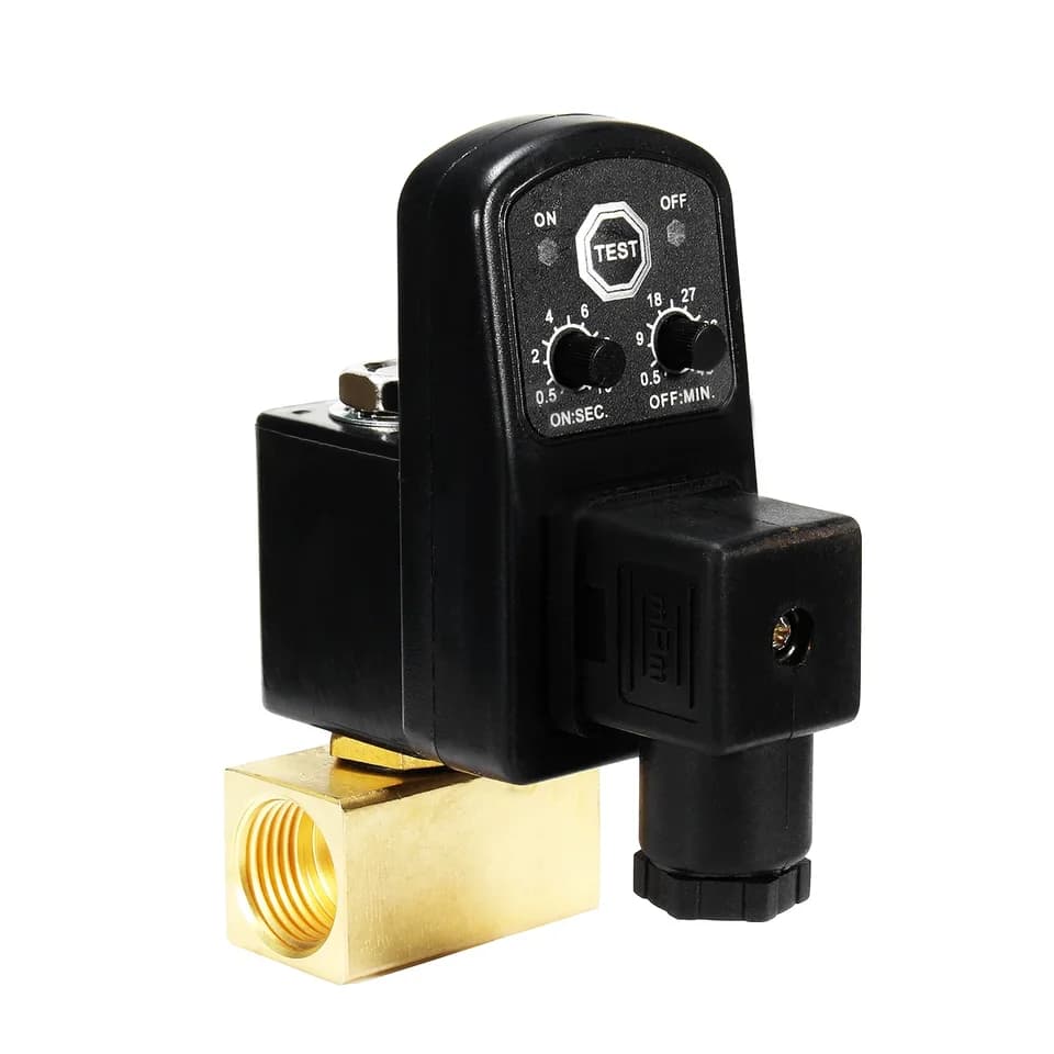 Lockshield Drain Off Valve | Timed Electronic | 1/2 Air Tank - Thumbnail 6