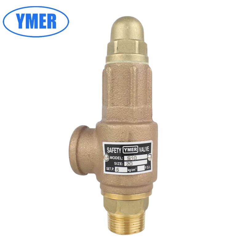 Brass Safety Valve DN15 DN20 | Adjustable Pressure Relief | Steam Boiler Lockshield Valve Key - Thumbnail 4