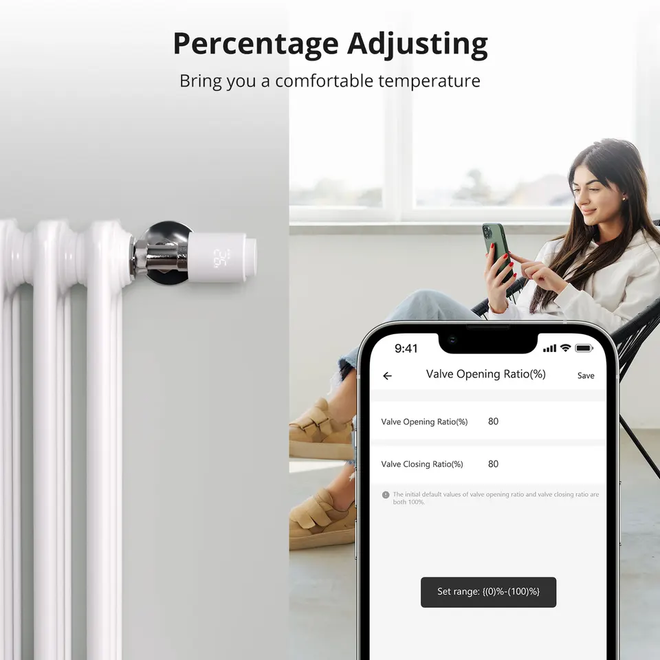 SONOFF TRVZB thermostatic radiator control valve | Smart Zigbee TRV | Alexa ZHA 2mqtt compatible - Thumbnail 6
