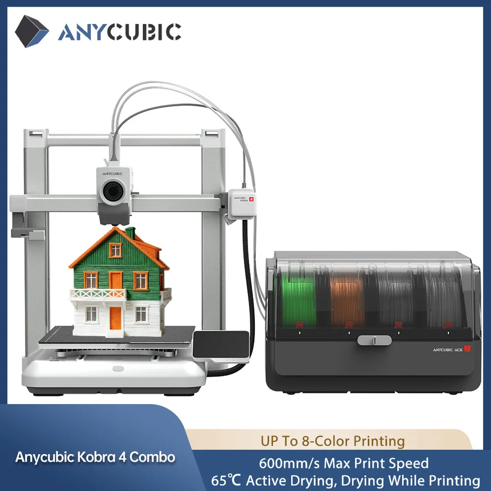 ANYCUBIC Kobra 4 3D Printer | Multi-colour FDM | Up to 600mm/s print speed - Thumbnail 2