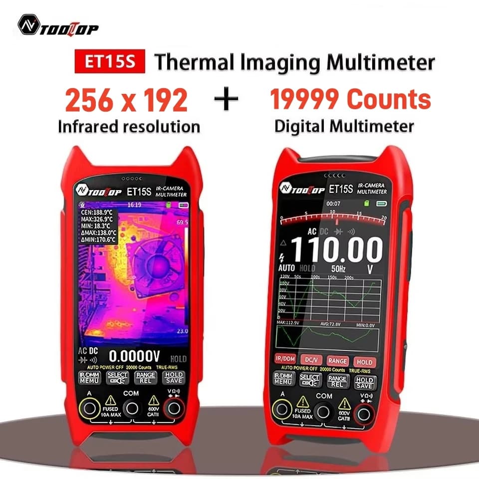ET15S Industrial Thermal Camera | 256x192 Macro Lens Multimeter | PCB Handheld - Thumbnail 2