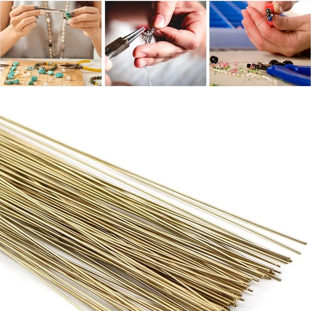Jewelry Repair Kit | 5 Silver-Gold Soldering Rods | 50cm Precision Brazing Wire for Metalwork - Thumbnail 2