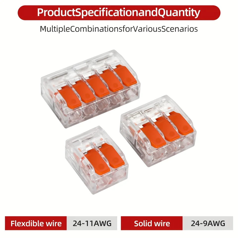Flexible Tap Connector | 28-12 AWG | 2/3/4/5 Port Quick Connectors - Thumbnail 5