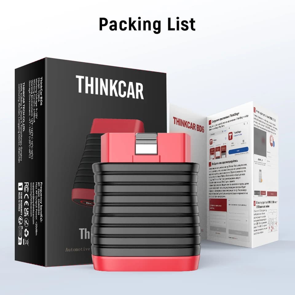 Thinkcar BD6 OBD2 Scanner | Full System Diagnostic | Wireless Car Code Reader - Thumbnail 6
