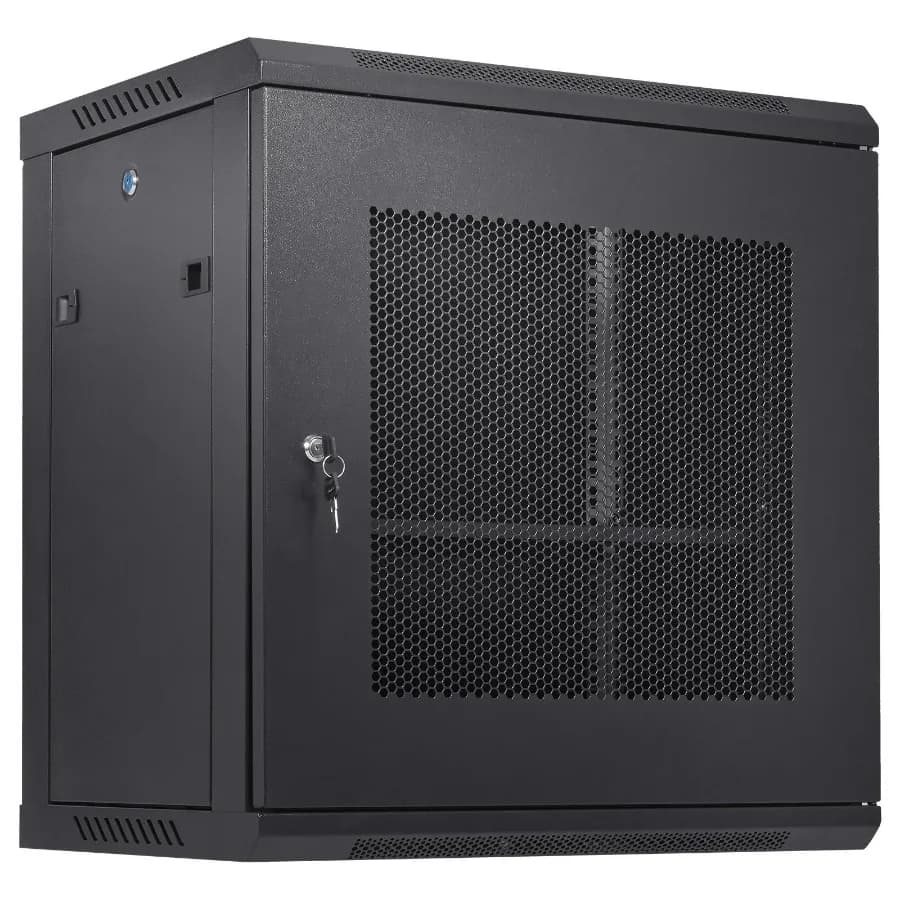 12U Wall-Mount Server Rack | 200 lb Capacity | 15.5 Deep Network Enclosure