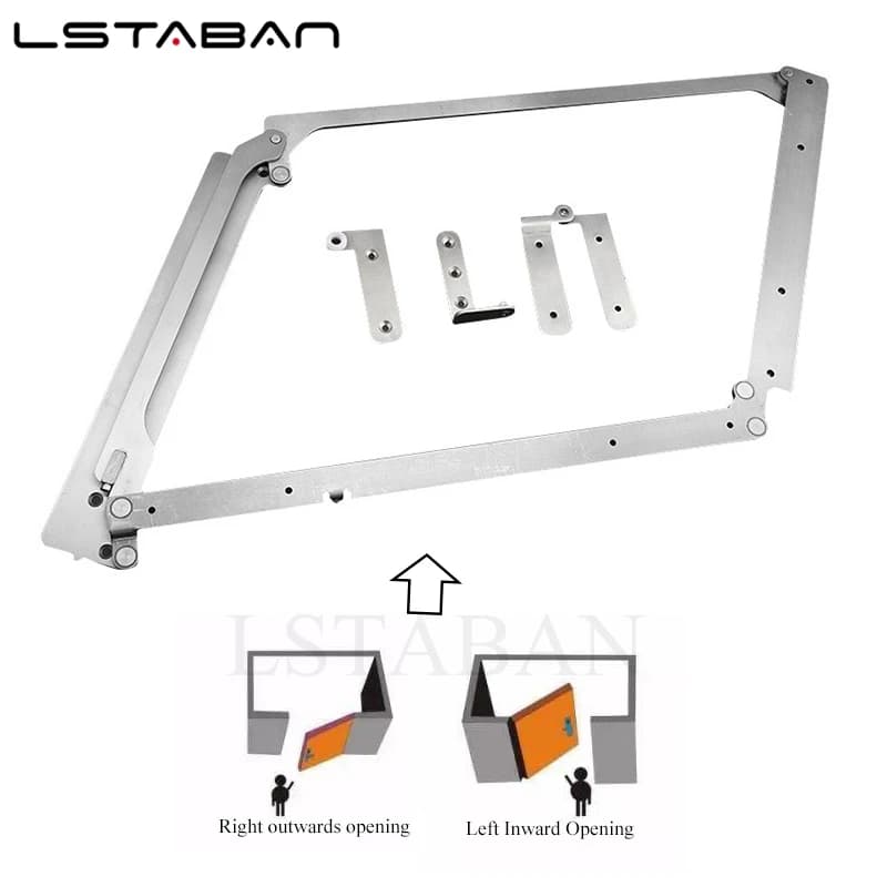 Heavy Duty Gate Hinges | 40kg Silent Sliding | 180° Wooden Door Hardware - Thumbnail 4