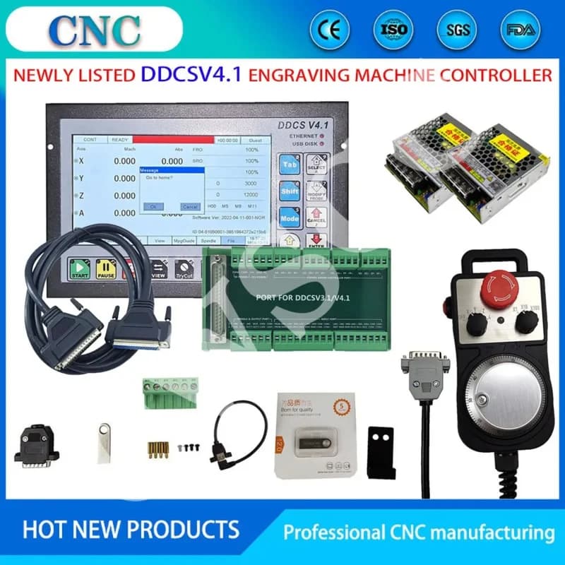 DDCSV4.1 CNC Motion Control System | 3-Axis & 4-Axis Engraving Kit | 75W 24V Power Supply - Thumbnail 7