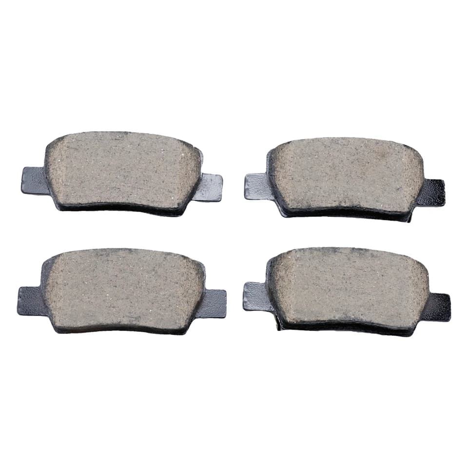 Rear ceramic brake pads for Hyundai Creta, Elantra, and Kia K5 models, designed for optimal stopping power.