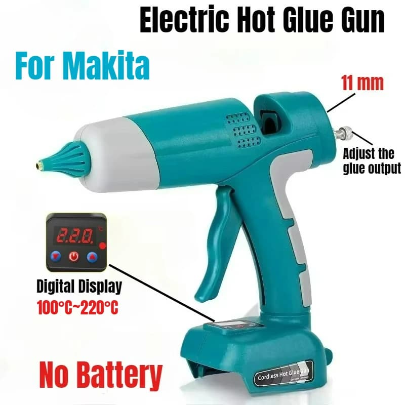 Makita 18V-21V Cordless Glue Gun | Digital Temp Control | DIY & Repair - Thumbnail 2