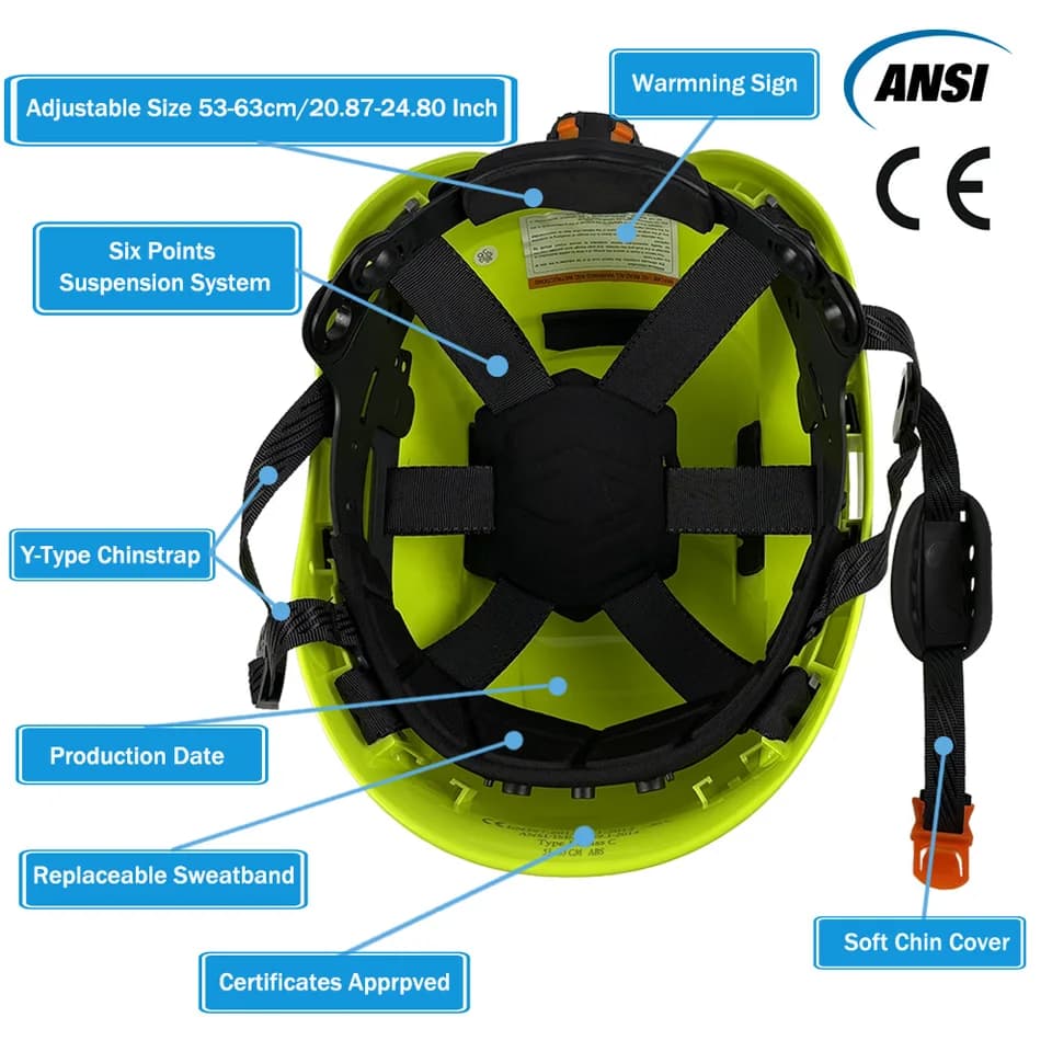 Forestry Hard Hat | 3-in-1 Chainsaw Safety | Mesh Visor & Earmuffs - Thumbnail 3