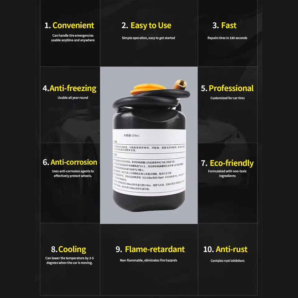 Tyre Sealant Jointing Compound 450ml | All-Weather Puncture Repair | Tractor & ATV - Thumbnail 7
