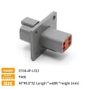 4P Flange Male