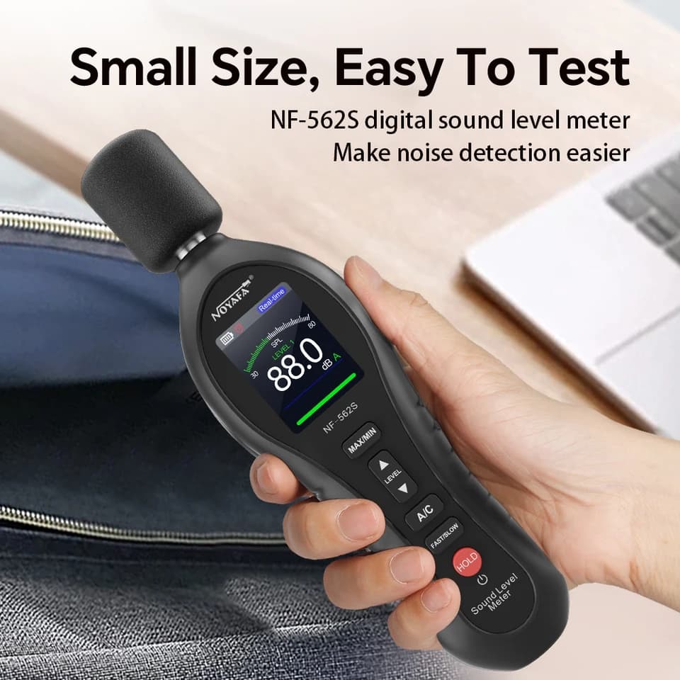 Decibel Meter NF-562S | High-Precision Digital Display | 30-130dB Noise Measurement - Thumbnail 4
