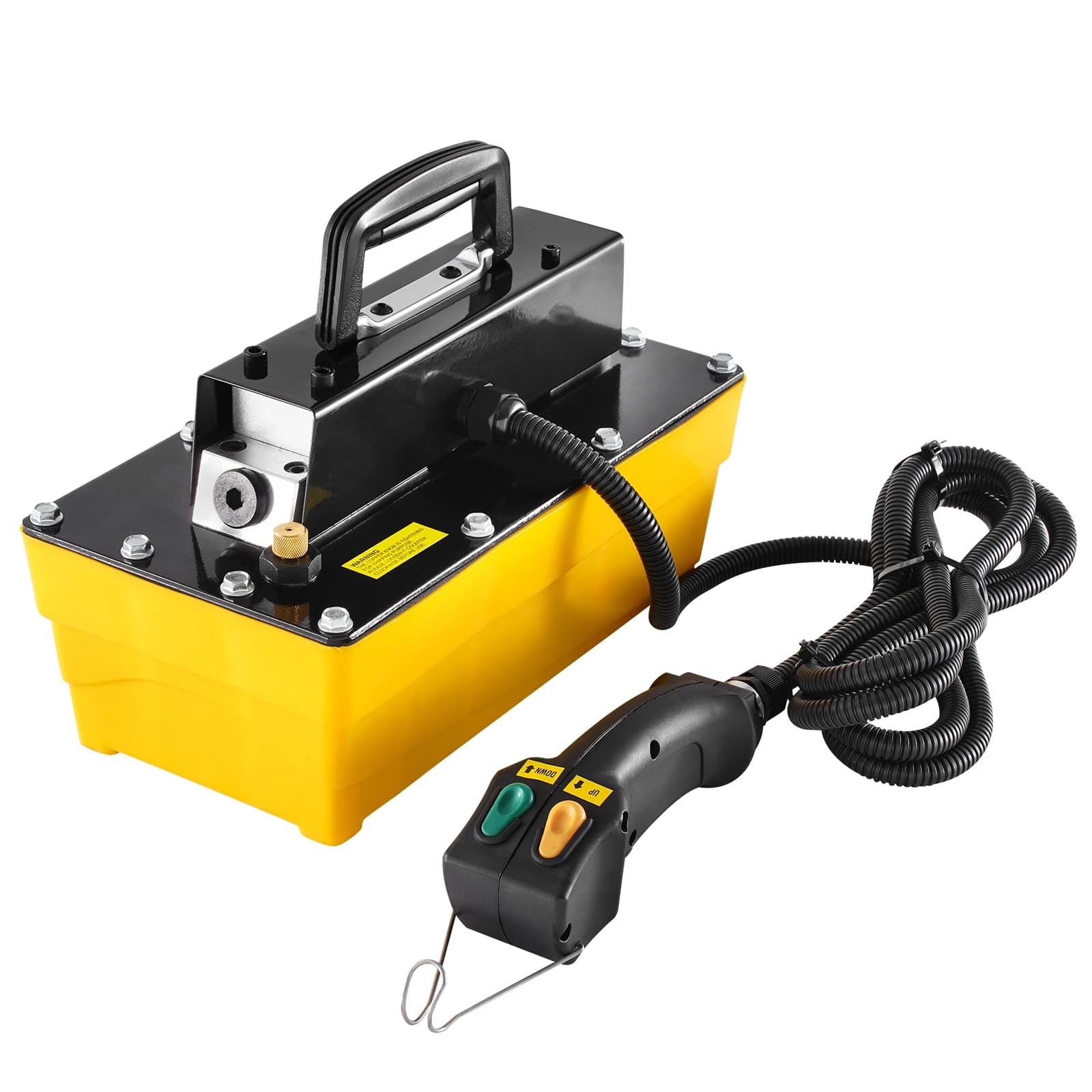 SucceBuy 10,000PSI Air Hydraulic Pump 0.61Gal Reservoir & Remote Control Actuator for Automobile Frame Machine & Hydraulic Press - Image 1