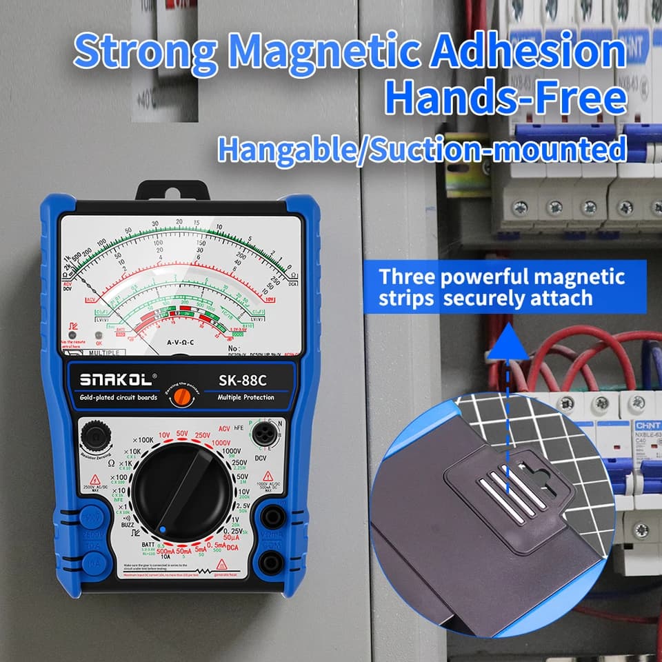 Analogue Multimeter | AC/DC 2500V Volt-Ammeter | Electrician's Tester - Thumbnail 4