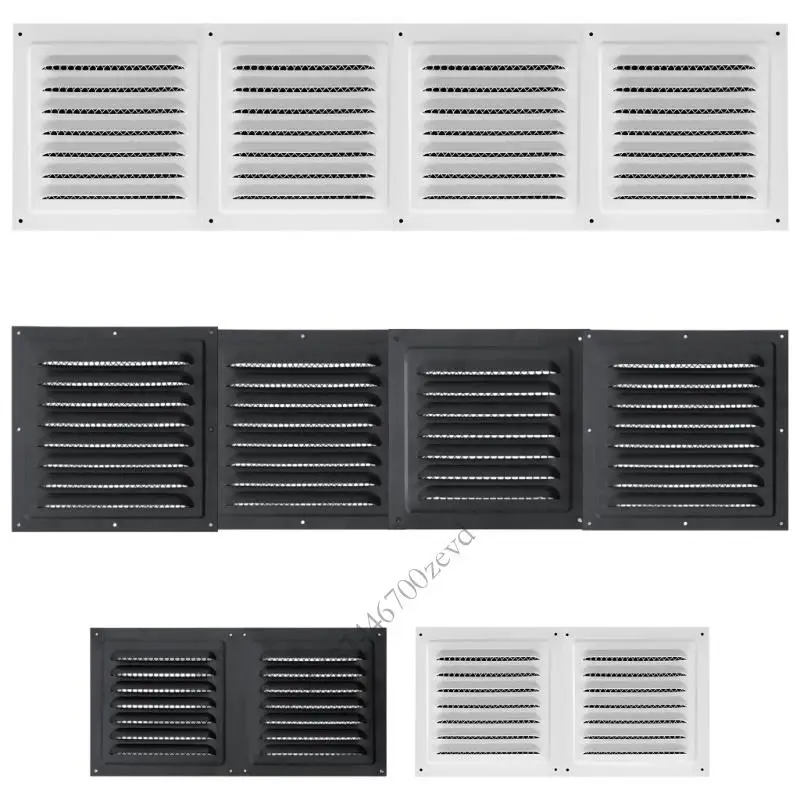 Soffit Vent Mesh | Stainless Steel Square Air Grille | Built-in Insect Screen - Thumbnail 4