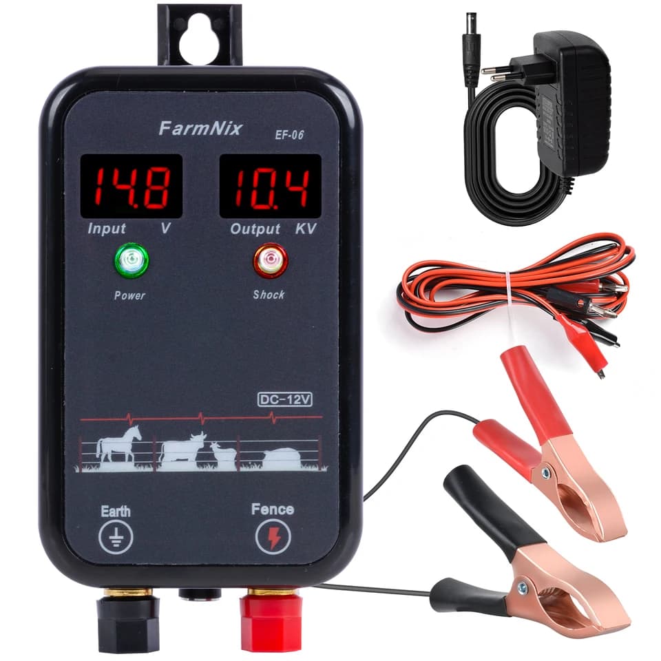 8KM Electric Fence Energiser | High Voltage Pulse Controller | Livestock & Farm Fencing - Thumbnail 2