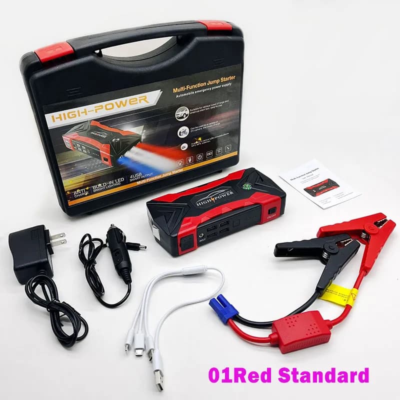 Portable Jump Starter | Air Compressor & Power Bank | Emergency Engine Start - Thumbnail 6