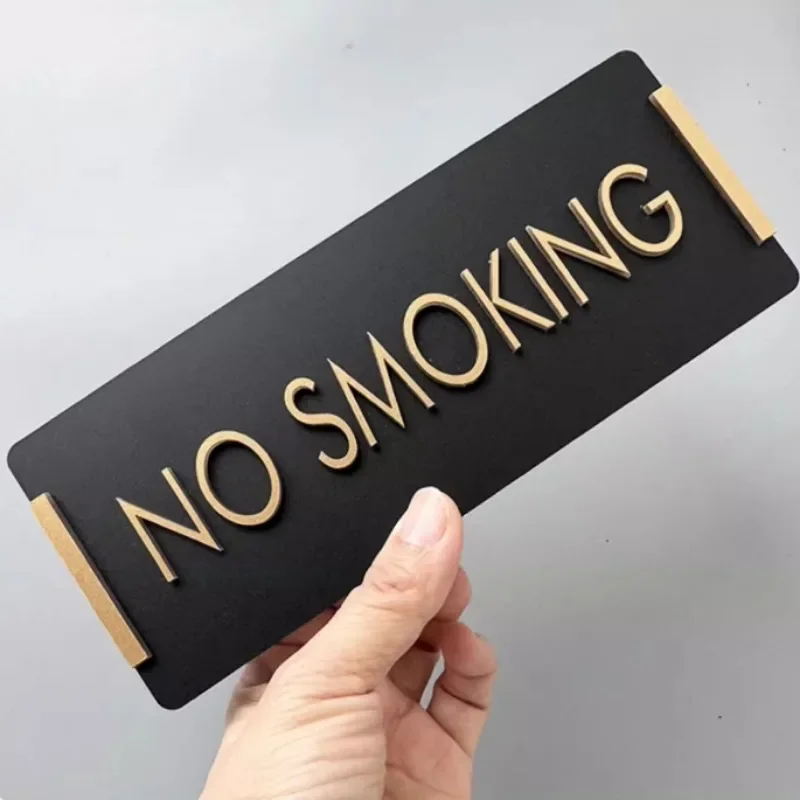 No Smoking Sign | Rectangular Office Indicator | Restroom Warning Plaque - Thumbnail 7