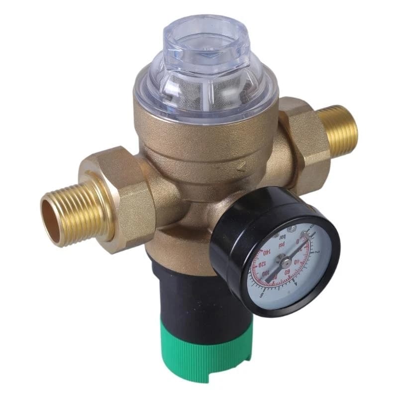 31GJ Hot Water Pressure Reducing Valve | DN15/DN20 Brass | With Gauge & Filter - Thumbnail 5