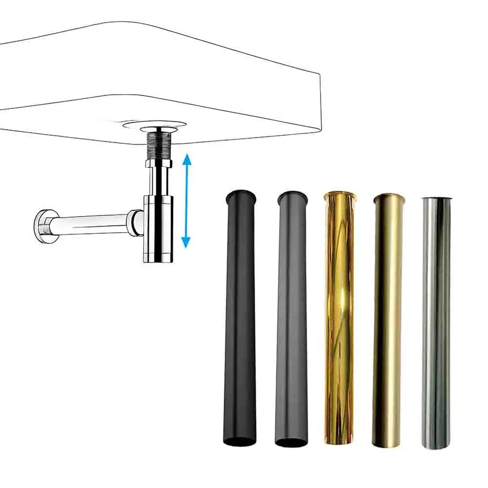 Flexible Kitchen Sink Bottle Trap Extension | 30cm Lengthening Pipe | Basin Drain Connector - Thumbnail 2