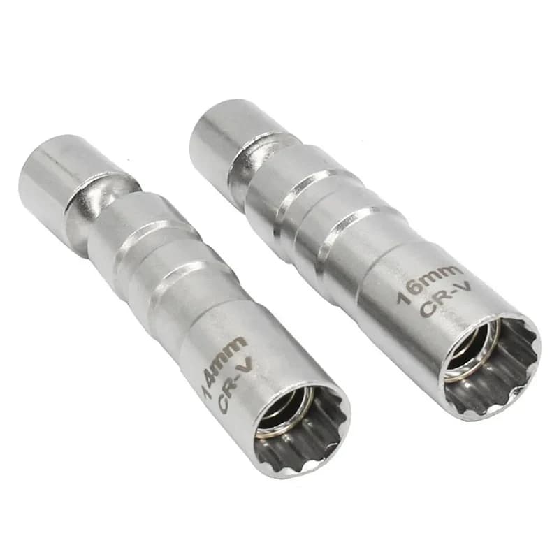 Plug Socket Set | 3/8 Drive 14mm & 16mm | Thin Wall Flex Joint Wrench - Thumbnail 3