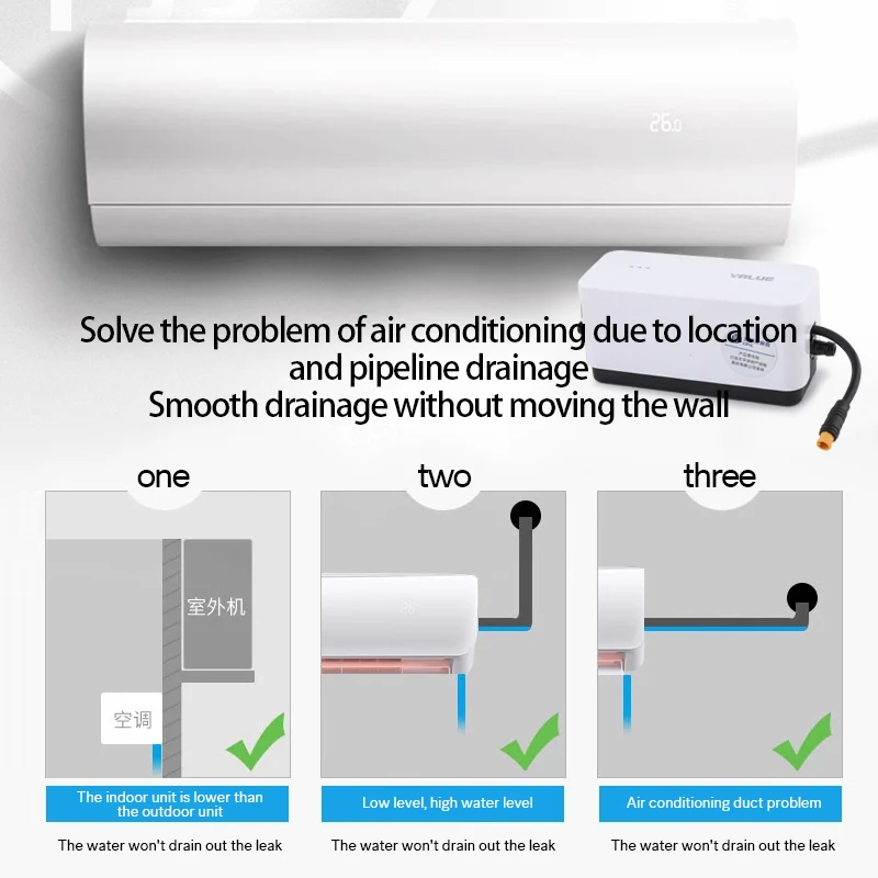 Condensate Pump S1S2 | 10m Lift, Mute Function | Air Con Drainage - Thumbnail 3