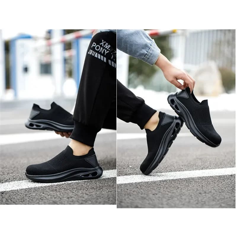 Lightweight Steel Toe Cap Boots | Breathable Safety Footwear | Anti-Slip Work Shoes - Thumbnail 3
