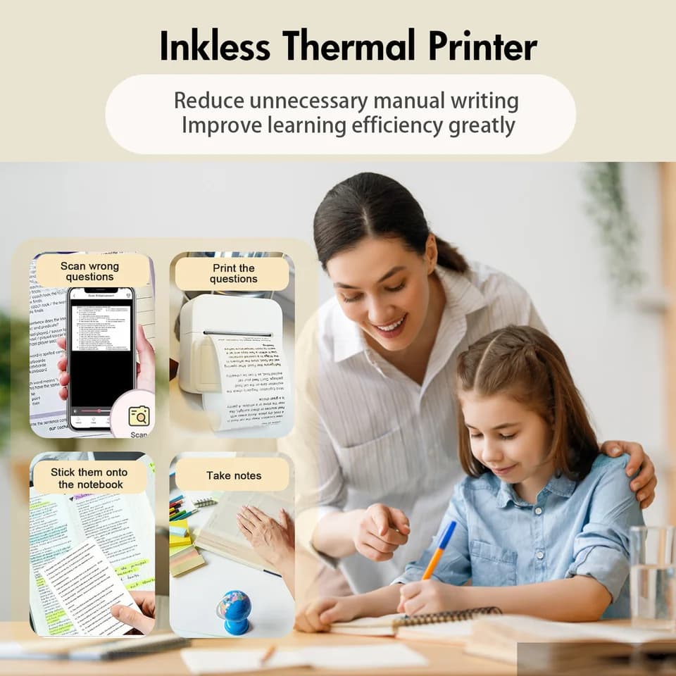 Label Printer | Portable Bluetooth Thermal | Home & Office Use - Thumbnail 3
