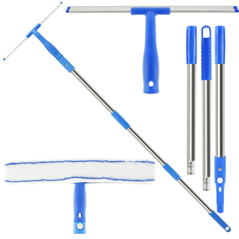 Window Cleaner and Squeegee: a collage of product components.