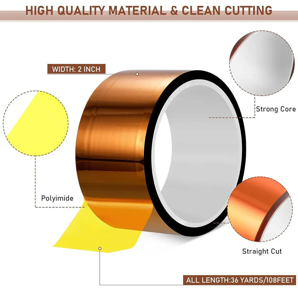 High-Temp Tape for Packing Dispenser | 33M Polyimide Insulating | Electronics - Thumbnail 2