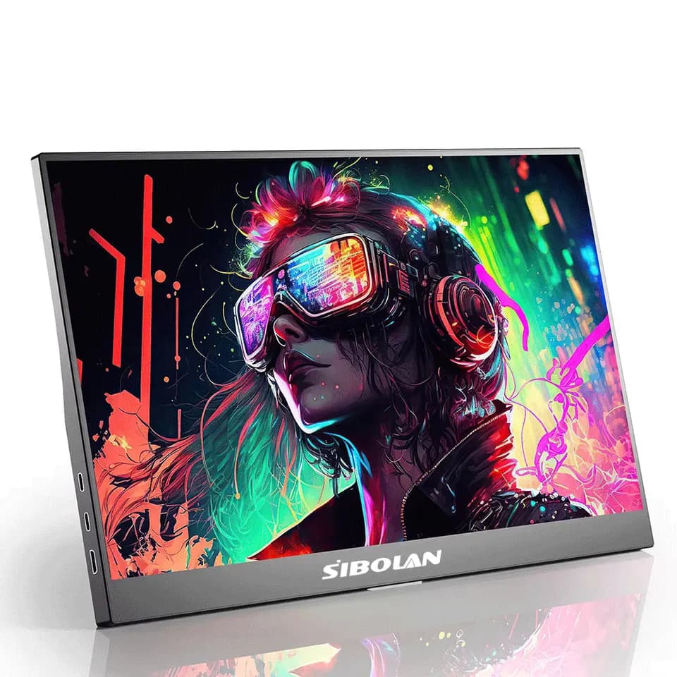 15.6" Portable Monitor 1080p 72% sRGB | Laptop Screen Extender | Win/Mac & Gaming - Thumbnail 5