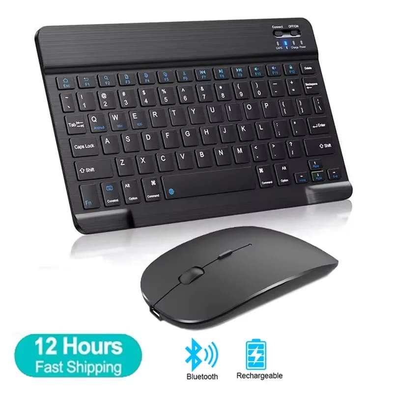 Mini Wireless Keyboard | Rechargeable Bluetooth | Android/iOS/Windows Compatible - Thumbnail 2